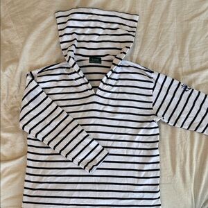 Rare Vintage Ralph LaurenNautical Striped Hoodie - Anchor on Sleeve